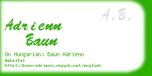 adrienn baun business card